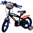 Volare fietsen Hot Wheels Jongensfiets 12 inch zwart oranje blauw Twee handremmen