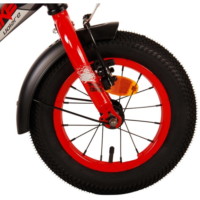 Volare fietsen Thombike jongensfiets 12 inch zwart rood