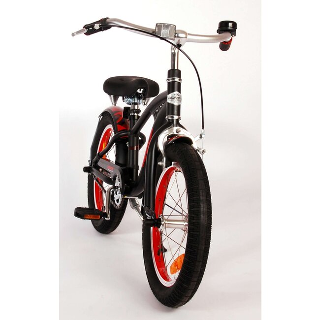 Volare fietsen Miracle Cruiser jongensfiets 16 inch mat zwart
