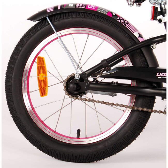 Volare fietsen Miracle Cruiser Meisjes 16 inch mat zwart