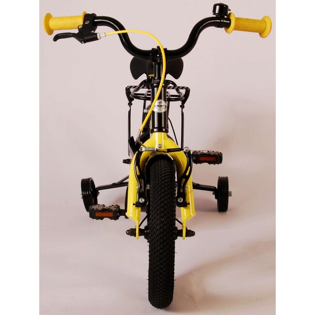 Volare fietsen Thombike jongensfiets 12 inch zwart geel