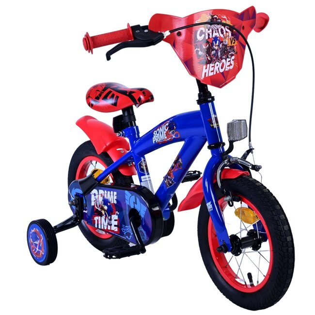 Volare fietsen Sonic Prime Jongensfiets 12 inch blauw rood