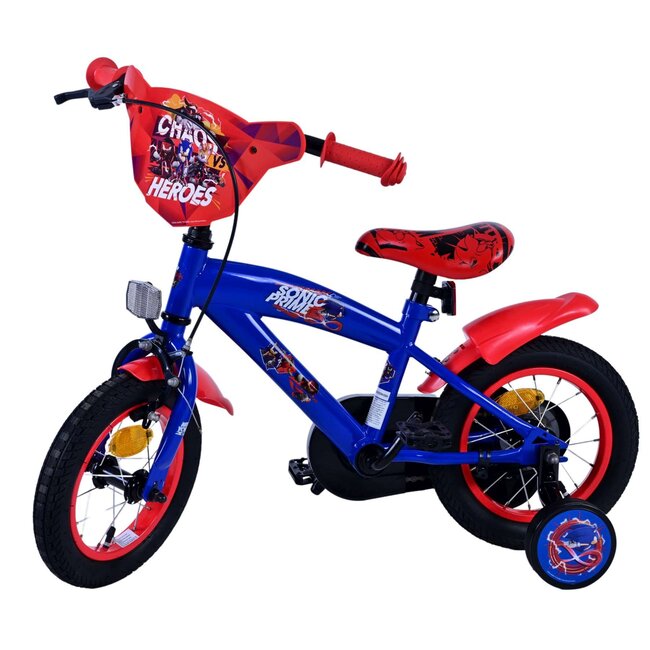 Volare fietsen Sonic Prime Jongensfiets 12 inch blauw rood
