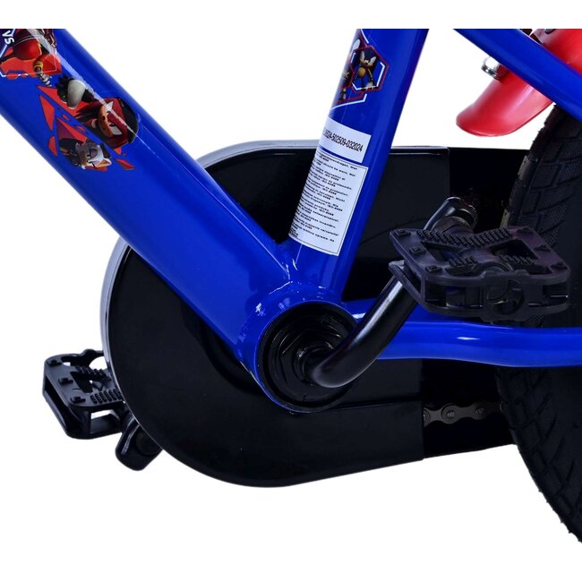 Volare fietsen Sonic Prime Jongensfiets 12 inch blauw rood