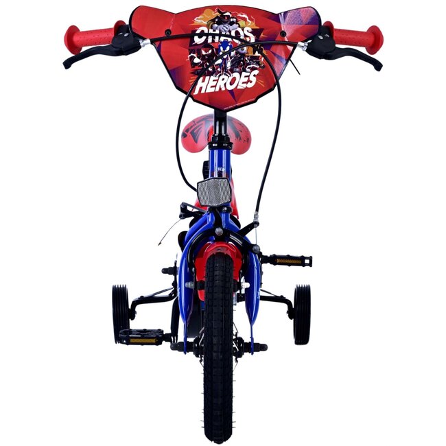 Volare fietsen Sonic Prime jongensfiets 12 inch blauw rood Twee handremmen