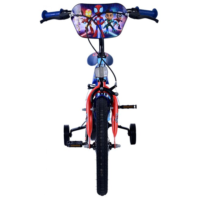 Volare fietsen Spidey jongensfiets 16 inch blauw Twee handremmen