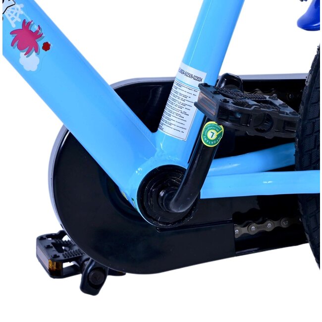 Volare fietsen Spidey jongensfiets 16 inch blauw Twee handremmen