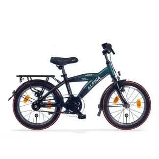 Alpina Kinderfietsen Yabber 18 inch Jongensfiets Pine Green Matt