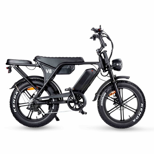 V8 Max Elektrische Fatbike Zwart 7V