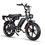 V8 Max Elektrische Fatbike Zwart 7V