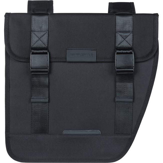 Basil fietstas dubbel Tour zwart 28L