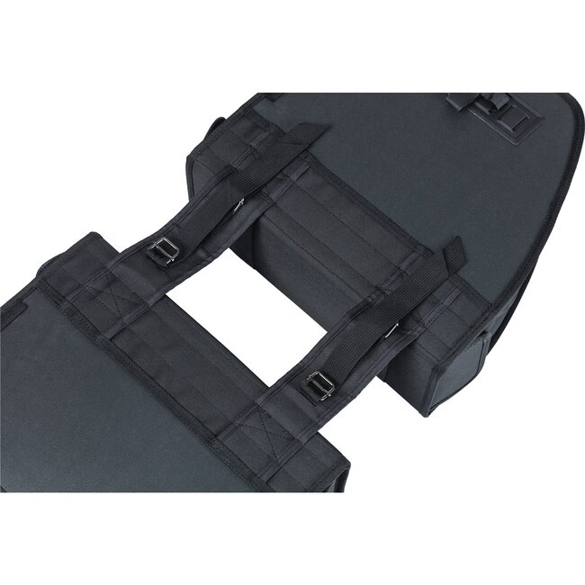 Basil fietstas dubbel Tour zwart 28L