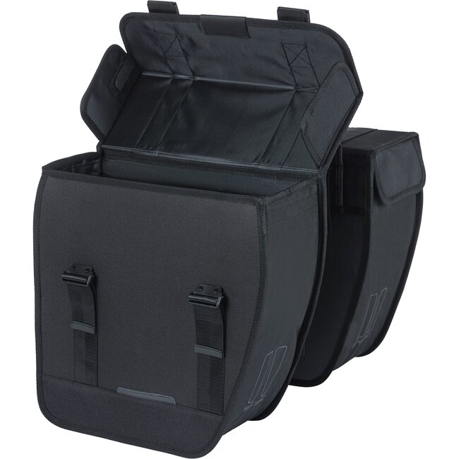 Basil fietstas dubbel Tour zwart 28L