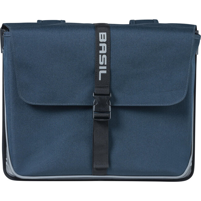 fietstas dubbel Forte blue black 35L