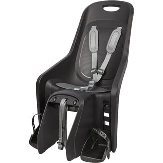 Polisport achterzitje Bubbly plus drager bev.black/dark gre