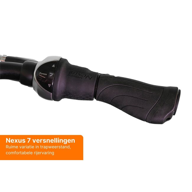 Montana elektrische damesfiets 7Versnellingen Mat Zwart