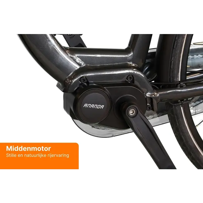 Montana elektrische damesfiets 7Versnellingen Mat Zwart