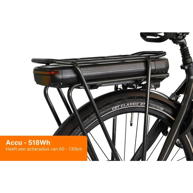 Montana elektrische damesfiets 7Versnellingen Mat Zwart