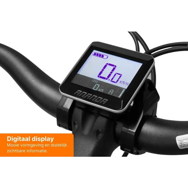 Atlanta Elektrische Damesfiets 7Versnellingen 518Wh Mat Zwart