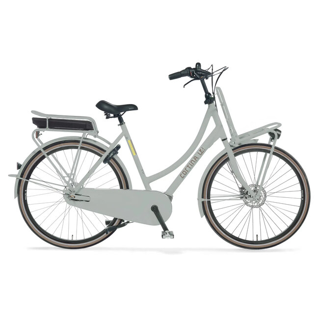 Cortina  E-U4 Smooth Grey Matte DB7 Elektrische Dames Transportfiets Bes2