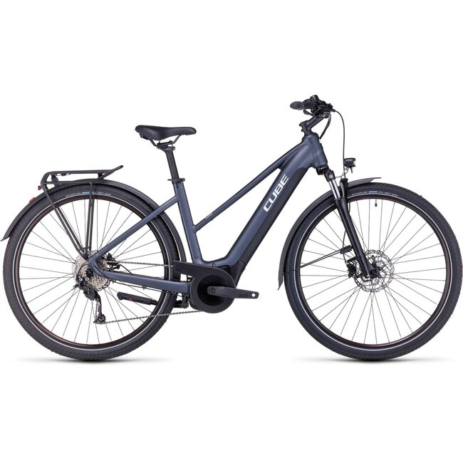 Cube  Touring Hybrid One elektrische trapeze fiets Grijs 9Versnellingen