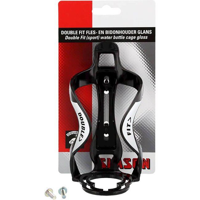 bidonhouder DoubleFit zwart