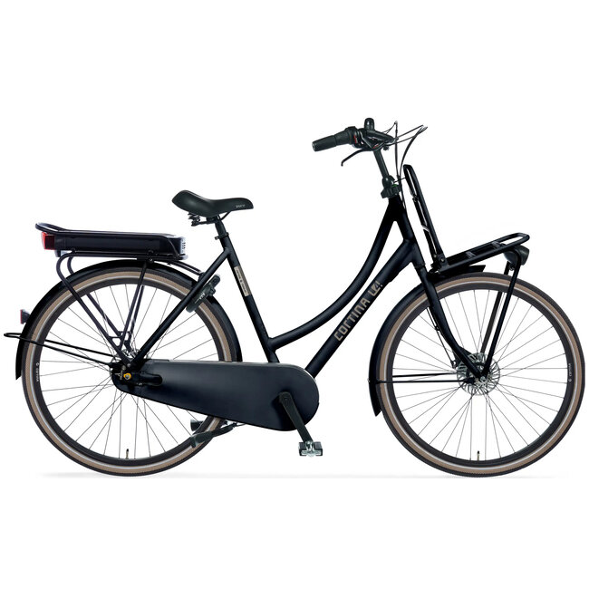 Cortina  Cortina E-U4 elektrische transportfiets Mat Zwart 7Versnellingen