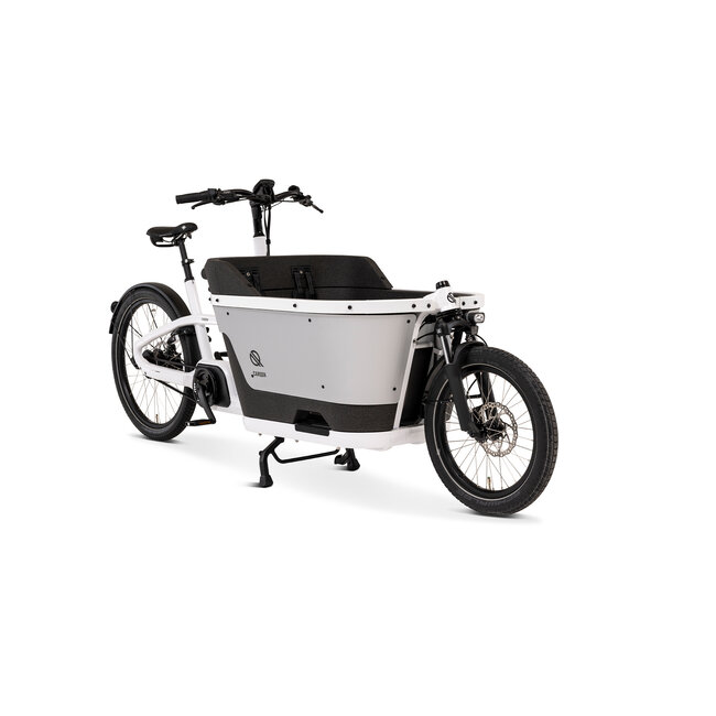 Carqon bakfiets Cruise D2 Elektrische Bakfiets Derailleur 1x400Wh Wit