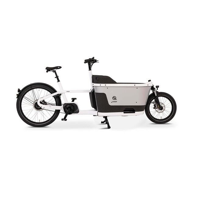 Carqon bakfiets Cruise D2 Elektrische Bakfiets Derailleur 1x400Wh Wit