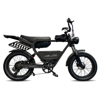 Diablo fatbikes Q6 Elektrische Fatbike Zwart/Groen
