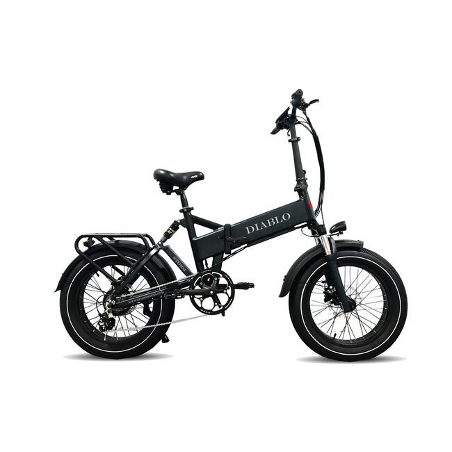Diablo fatbikes Diablo Storm elektrische Fatbike Zwart/Grijs