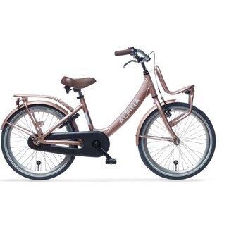 Alpina Kinderfietsen Clubb Meisjesfiets 22 inch  Rose Gold Matt Alpina Kinderfietsen Clubb Meisjesfiets 22 inch  Rose Gold Matt