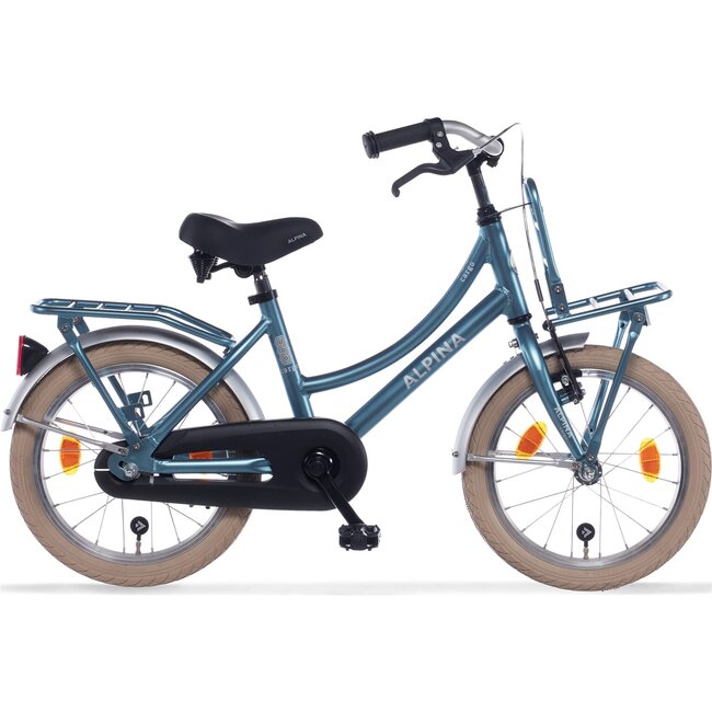 Alpina Kinderfietsen Cargo Steel Blue Matt 16 inch meisjesfiets