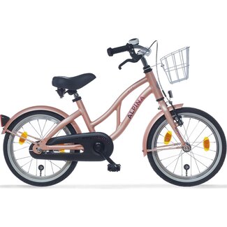 Alpina Kinderfietsen Ocean Misty Pink Matt 16 inch meisjesfiets Alpina Kinderfietsen Ocean Misty Pink Matt 16 inch meisjesfiets