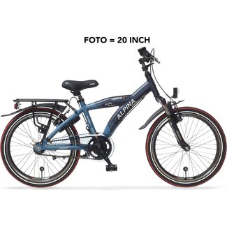 Alpina Kinderfietsen Yabber Jongensfiets Stone Blue Matt - Navy Blue Matt 18 inch
