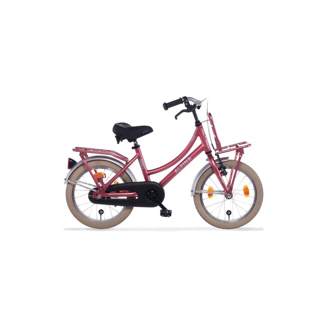 Alpina Kinderfietsen Cargo Berry Red Matt 18 inch meisjesfiets