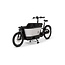 Carqon bakfiets Cruise 400Wh – Elektrische Bakfiets Der10V Zwart