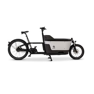 Carqon bakfiets Cruise 400Wh – Elektrische Bakfiets Der10V Zwart/Grijs