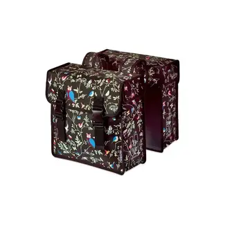 Basil fietstas dubbel Wanderlust zwart 35L