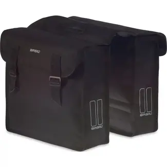 fietstas dubbel Mara zwart 26L fietstas dubbel Mara zwart 26L