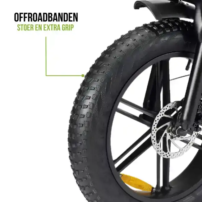 H9 Elektrische Fatbike 3.0 Zwart 7Versnellingen