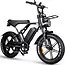 H9 Elektrische Fatbike 3.0 Zwart 7Versnellingen