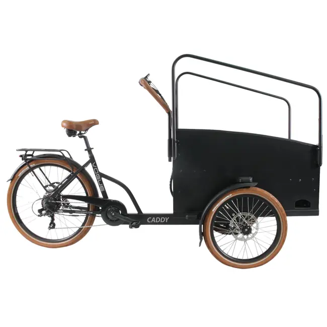 Vogue  Caddy Elektrische Bakfiets  hydraulic remmen incl huif bafang motor