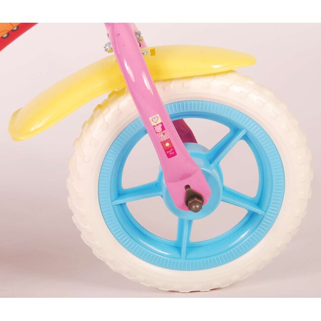 Peppa Pig Meisjesfiets 10 inch roze blauw