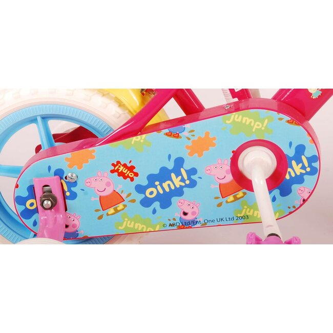 Peppa Pig Meisjesfiets 10 inch roze blauw