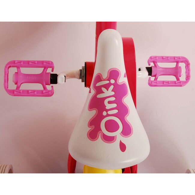 Meisjesfiets 10 inch roze blauw