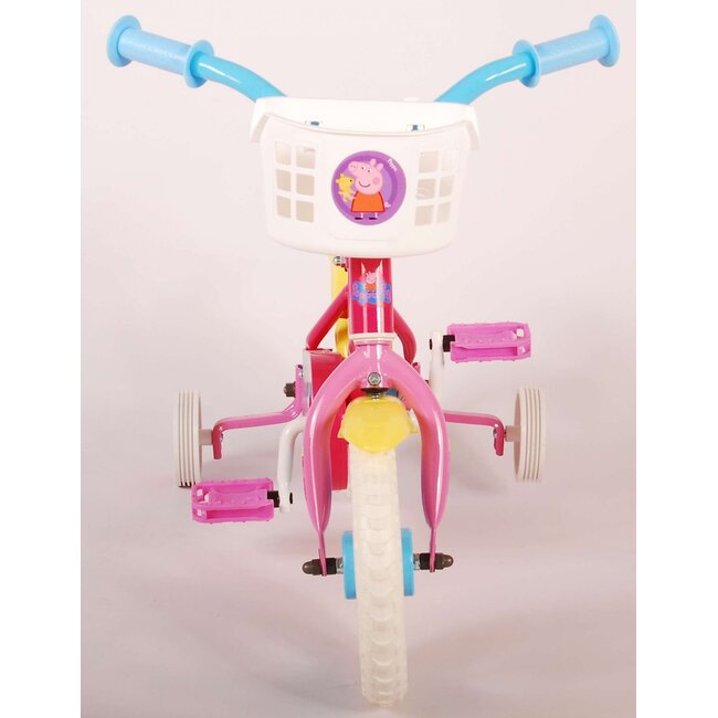 Peppa Pig Meisjesfiets 10 inch roze blauw