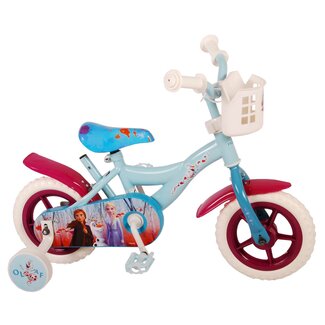 2 Meisjesfiets 10 inch blauw paars