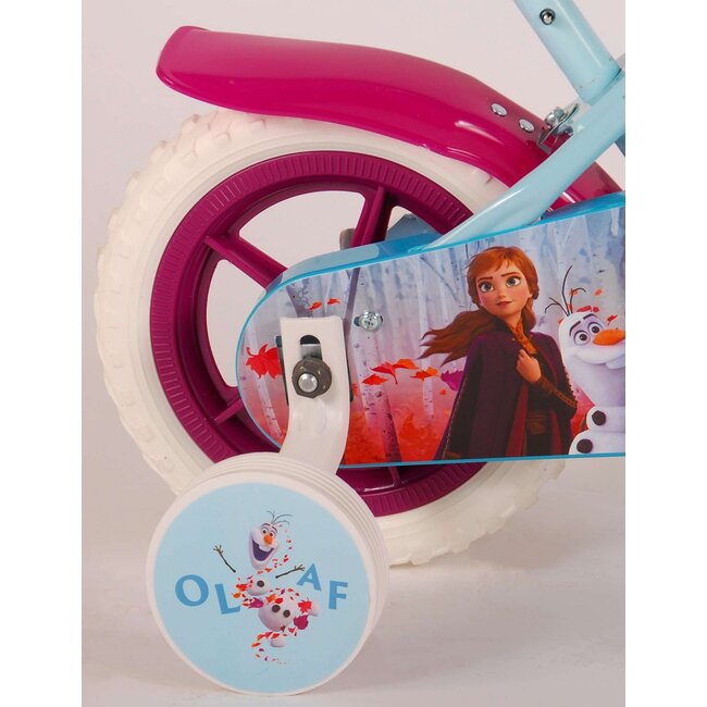 2 Meisjesfiets 10 inch blauw paars