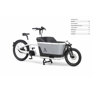 Carqon Cruise Elektrische Bakfiets Smart Enviolo 1x545Wh Snow Leopard 27 inch